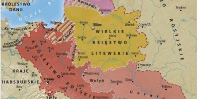 Мапа Великог војводства Литваније