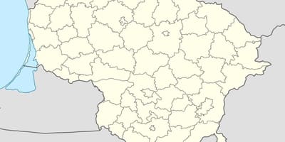 Карта Литваније вектор